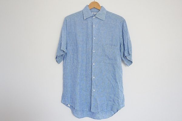 爽やかなギンガムチェックのロロピアーナのメンズシャツを買い取りました