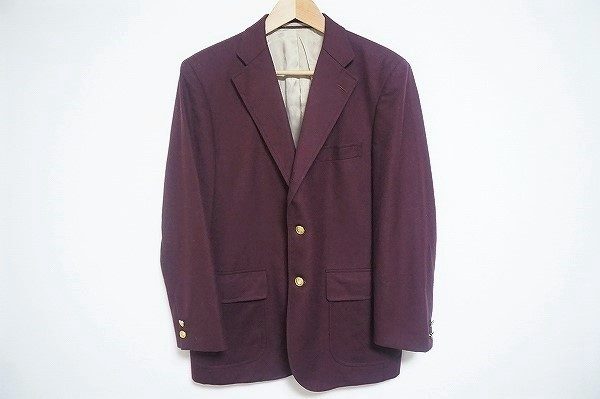 めずらしい臙脂色のジェイプレスのジャケットをお譲りいただきました
