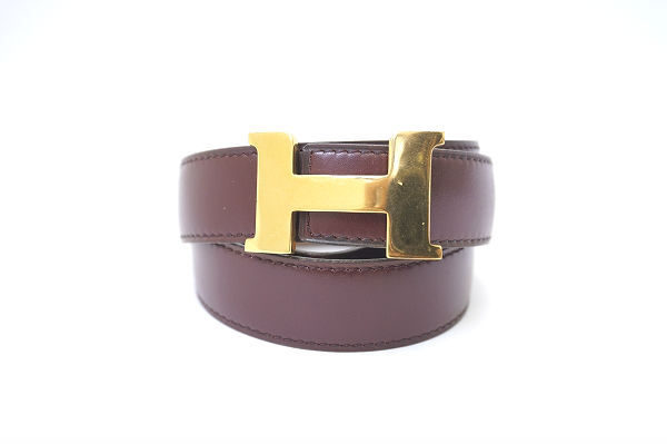 大ぶりなバックルが可愛いエルメスのベルトを買い取り査定させていただきました