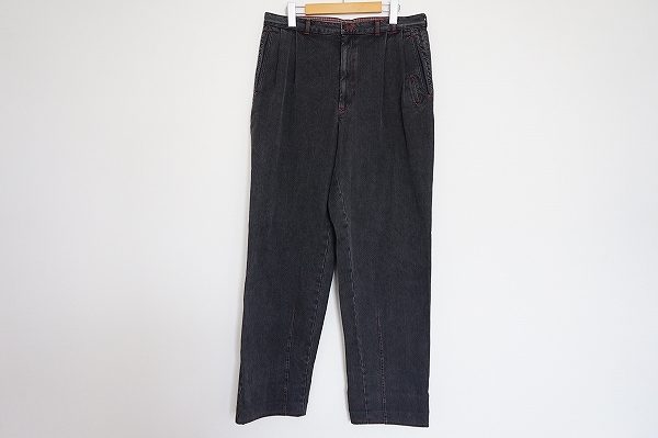 ワイドシルエットで楽ちんなパパスのブラックデニムを買い取りました
