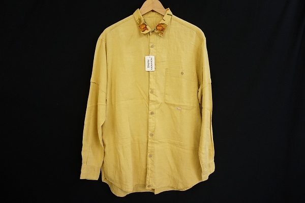 さりげない柄がおしゃれなパパスのベジタブル柄シャツを買い取りました