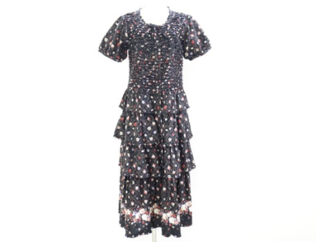 ピンクハウスの花柄ティアードワンピ