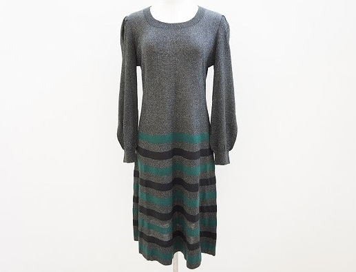 斉藤都世子のベーシックボーダーワンピ