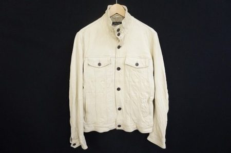 シワ加工がスタイリッシュなリキエルオムのレザージャケットを買い取りました