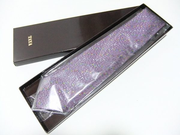 パープルカラーが素敵な銀座田屋のネクタイをお譲りいただきました