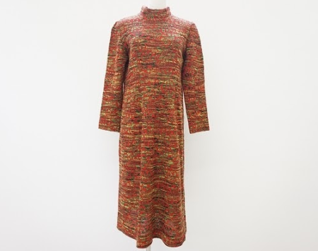 斉藤都世子の長袖ニットフンレアワンピ！美品