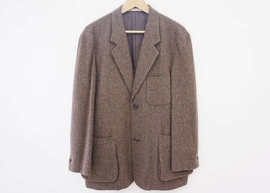 優しいブラウンのツイードジャケット！パパス