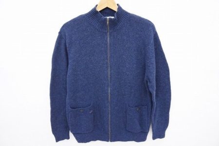 人気のジップアップタイプ！パパスのニットジャケットを買い取りました