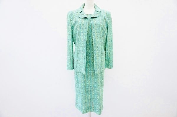 パーティーシーンにもぴったりのジュンアシダのワンピーススーツをお買い取りさせていただきました