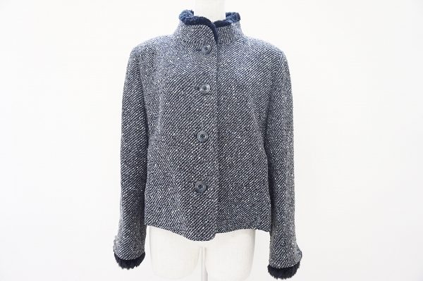 ファー付きのスタンドカラーがアンニュイ！ジュンアシダのジャケットをお譲りいただきました