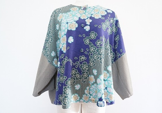 ちりめんを和装に活かす詩仙堂のカーディガンを買取させて頂きました。