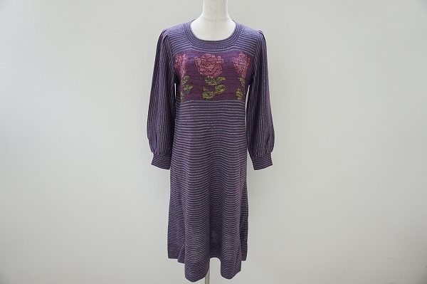 切り替えデザインが新鮮！斉藤都世子のニットワンピースをお譲りいただきました