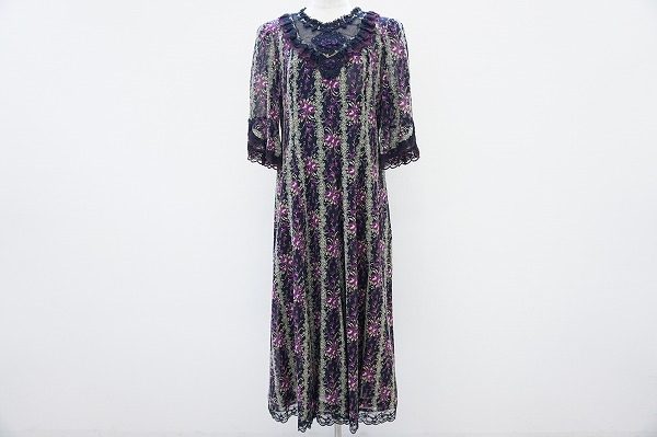 ノンノンドールの花柄×レースワンピースを買い取りました