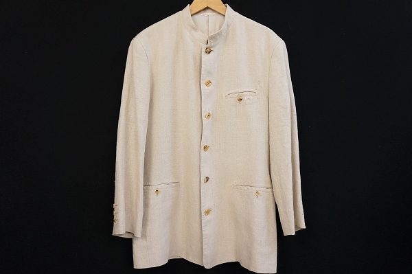 ナチュラル感たっぷりのパパスのマオカラージャケットを買い取りました