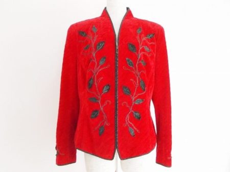 印象的な伊太利屋のビビッドレッドのジャケットを買い取りました