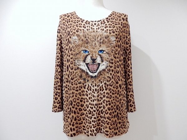 インパクトのあるプリントが伊太利屋らしいヒョウ柄トップスを買い取りました