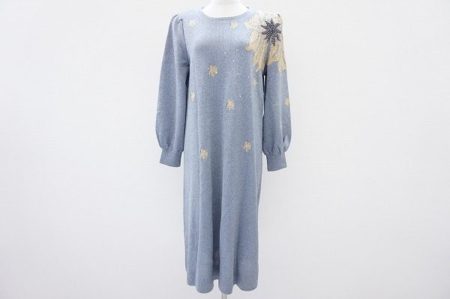 パステルカラーがやさしい斉藤都世子のニットワンピースを買い取りました