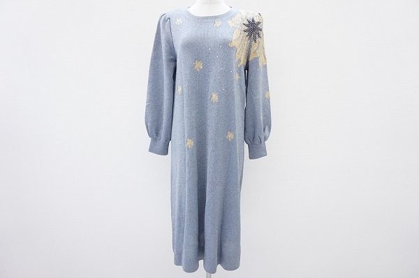 パステルカラーがやさしい斉藤都世子のニットワンピースを買い取りました