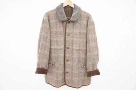 ボア付きでしっかり暖かい！ハリスツイードのジャケットをお譲りいただきました
