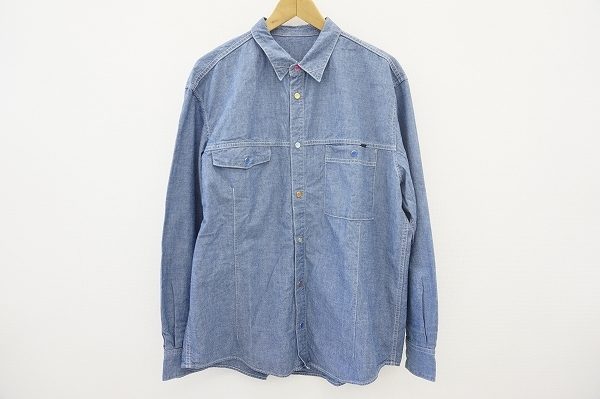 1枚で着ても羽織ってもおしゃれなパパスのデニムシャツを買い取りました