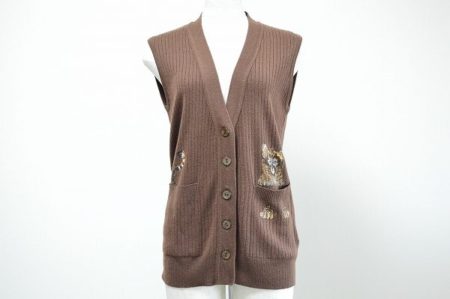 アニマルモチーフが可愛い伊太利屋のニットベストを買い取りました