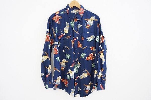 遊び心満載のくま柄！カールヘルムのボタンダウンシャツを買い取りました