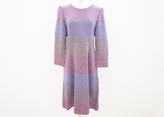 大人フェミニンな斉藤都世子ドットワンピを美品状態で買取させて頂きました。