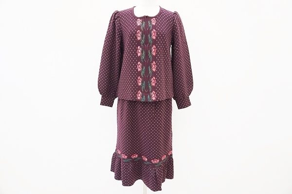 華やかで女性らしさの集大成！斉藤都世子セットアップ を買取いたしました