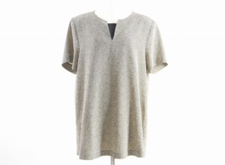 ちりめん×涼しげな総柄カットソー！詩仙堂