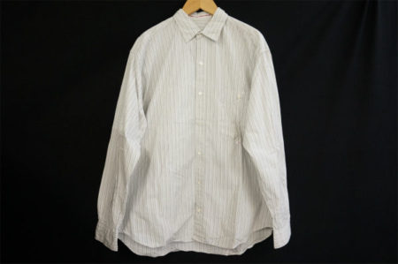 控え目なストライプで締まる！パパスシャツを買取しました
