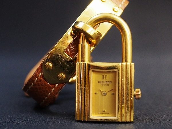 他にはない南京錠が魅力!エルメス腕時計ケリーウォッチを買取しました