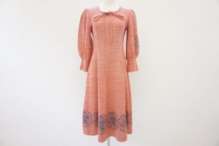 優しめのオレンジがレア！斉藤都世子ワンピースを買取しました