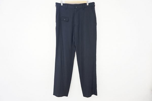 独特の素材感が楽しめるヨウジヤマモトのシルク混パンツを査定させていただきました