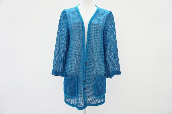 透け感がおしゃれな斉藤都世子のロングカーディガンを買い取りました