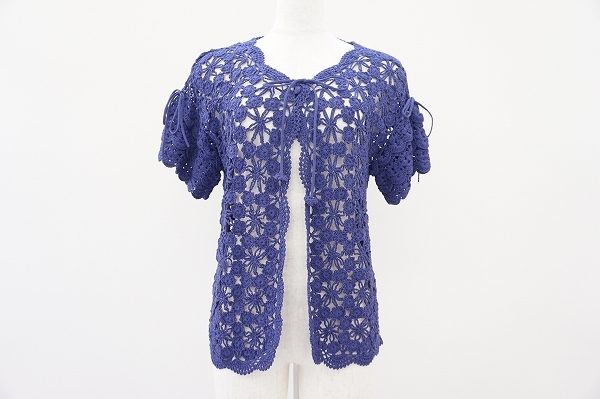 ピンクハウスのモチーフつなぎカーディガンを買い取りました