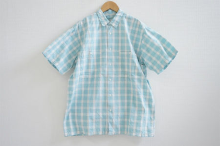 さわやかな印象を与えてくれる！パパス半袖チェックシャツを買取しました