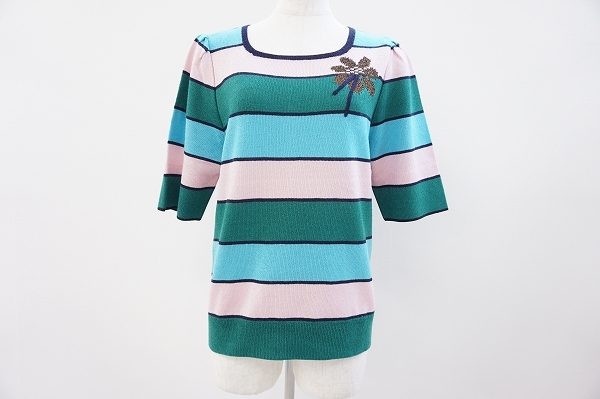 さわやかボーダーが涼し気な印象に！斉藤都世子カットソーを買取しました