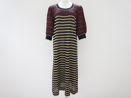 美品状態で斉藤都世子のボーダーワンピを買取させて頂きました。