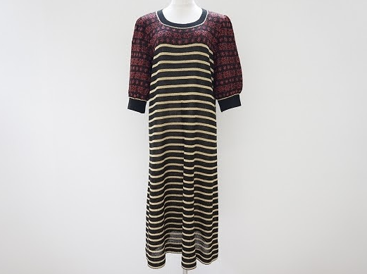 美品状態で斉藤都世子のボーダーワンピを買取させて頂きました。