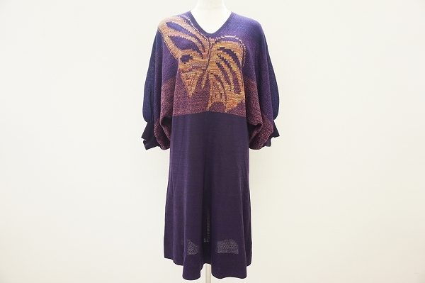 蝶柄がアクセント!斉藤都世子ワンピースを買取しました