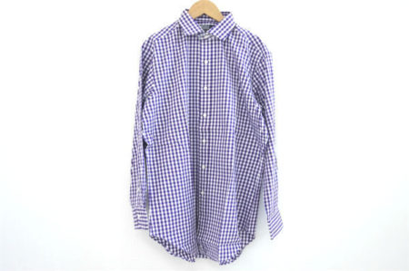軽やかなギンガムチェック！ポロラルフローレンの長袖シャツを買い取りました