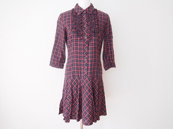 秋にぴったりのこっくり色！バーバリーブルーレーベルのシャツワンピースをお売りいただきました