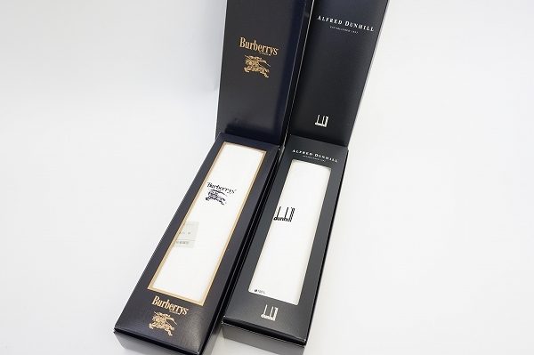 未使用品！バーバリーとダンヒルのワイシャツ生地セットをお売りいただきました