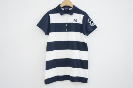 コーディネートしやすいボーダー柄！パーリーゲイツのメンズポロシャツを買い取りしました