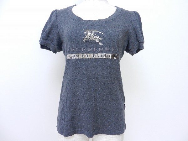 落ち着いたロゴがポイント！バーバリーブルーレーベルのカットソーを買取しました