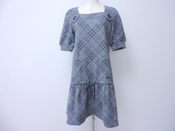 上品なチェックがポイント！バーバリーブルーレーベルのワンピースを買取しました