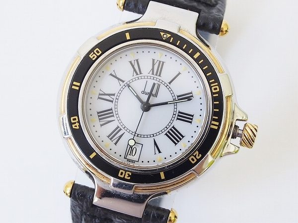 目を惹くデザインでありながら見やすいのが嬉しい！ダンヒル腕時計を買取しました