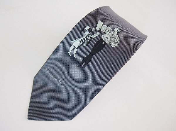 スマートでクールな雰囲気のグレー！ドミニクフランスのネクタイを買取しました