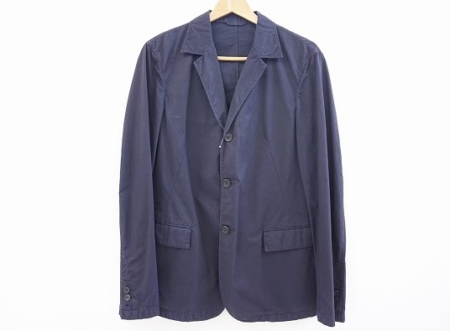 濃紺のメンズ用コットンジャケット！プラダ