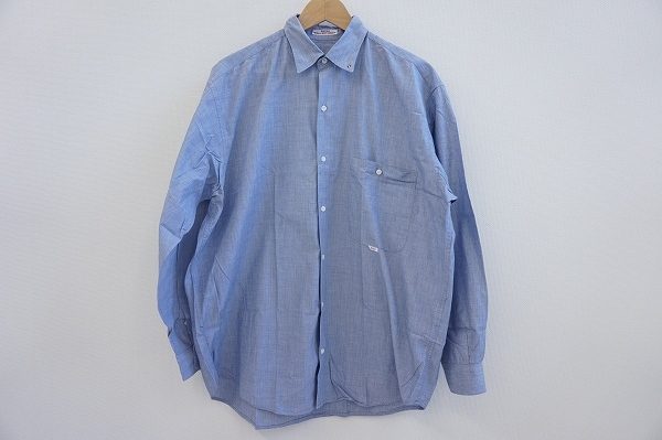 爽やかなブルーで印象も上がる！パパス長袖シャツを買取しました